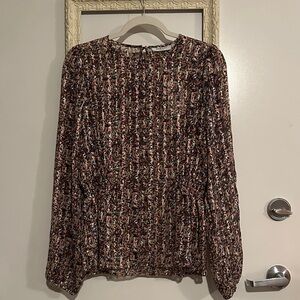 MSCH COPENHAGEN | Long-sleeve Blouse with Floral Print